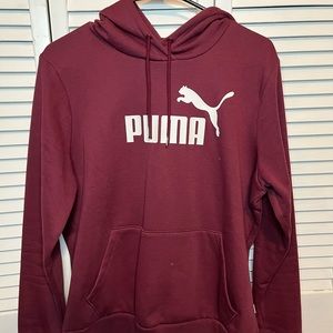 Burgundy Puma Hoodie